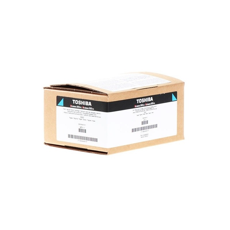 Cartouche de toner Cyan Toshiba pour e-studio 305CS, 305CP, ... (T305PCR)