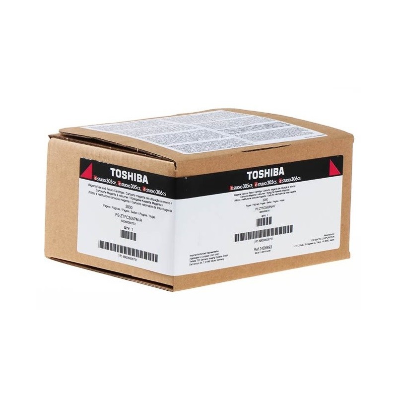 Cartouche de toner Magenta Toshiba pour e-studio 305CS, 305CP, ... (T305PMR)