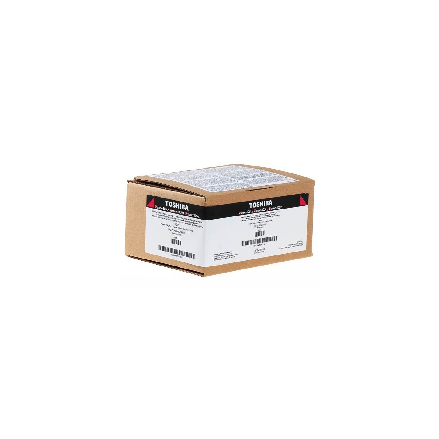 Cartouche de toner Magenta Toshiba pour e-studio 305CS, 305CP, ... (T305PMR)