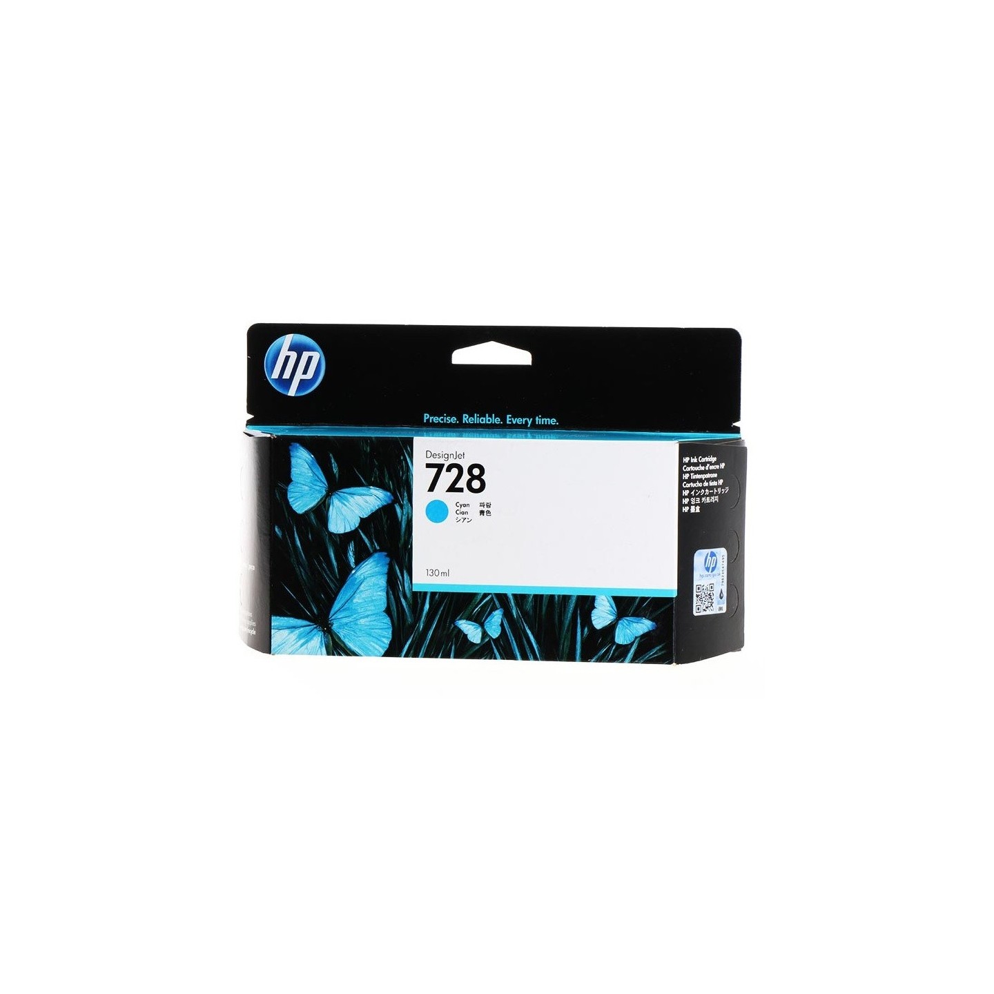 Cartouche d'encre Cyan Haute Capacité HP Designjet T730 / T830 (N°728)