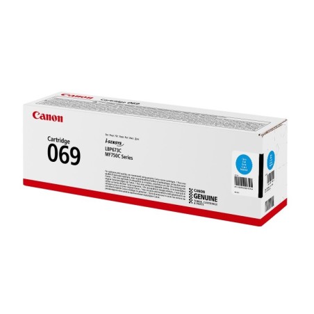 Cartouche Toner Cyan Canon N° 069 pour i SENSYS MF752Cdw, ... (069C)