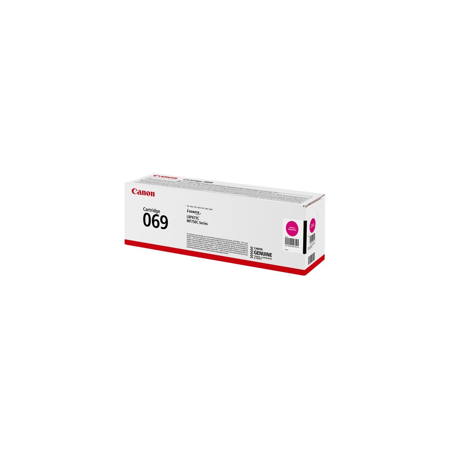 Cartouche Toner Magenta Canon N° 069 pour i SENSYS MF752Cdw, ... (069M)