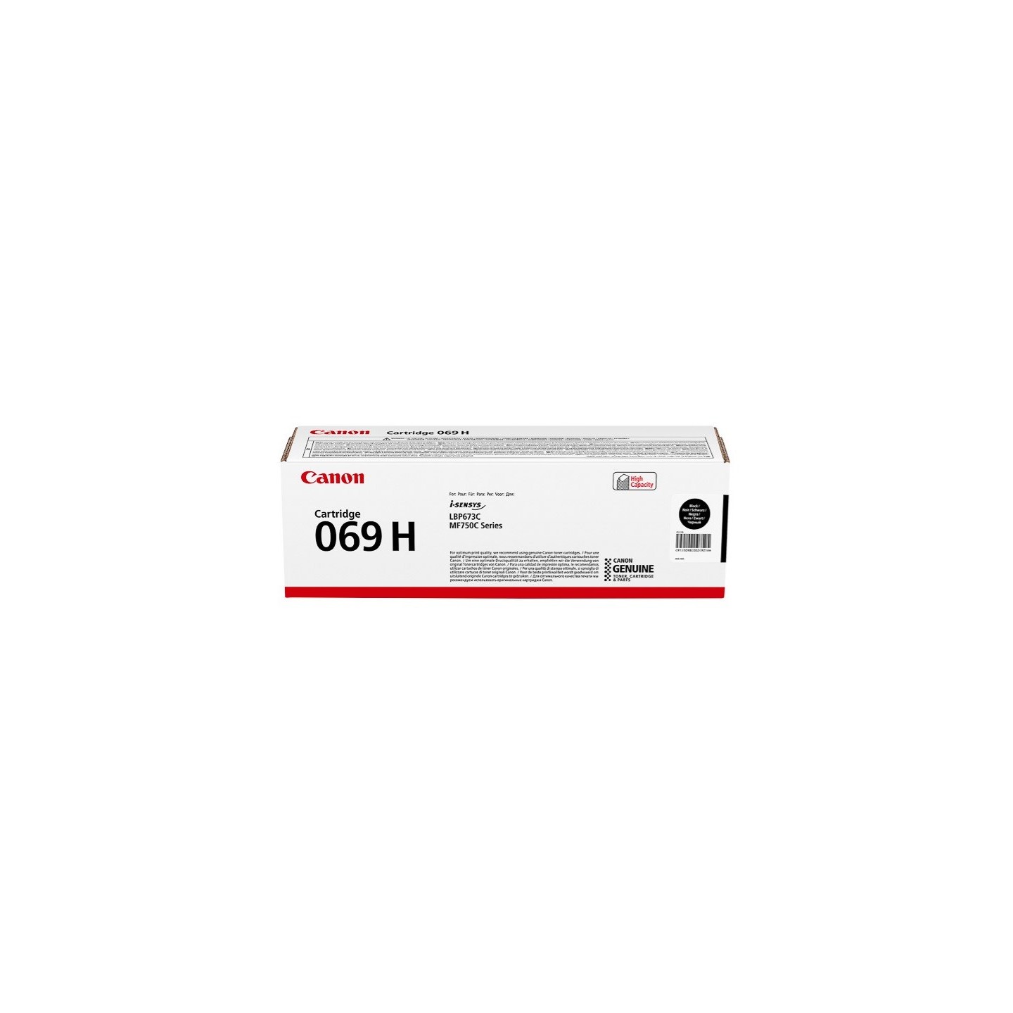 Cartouche Toner Noir Haute Capacité Canon N° 069 pour i SENSYS MF752Cdw, ... (069HBK)