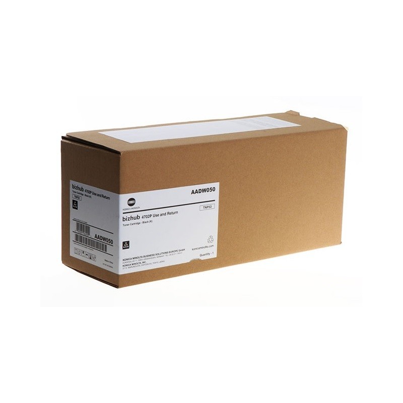 toner noir Return Konica-Minolta pour Bizhub 4702P (TNP53)