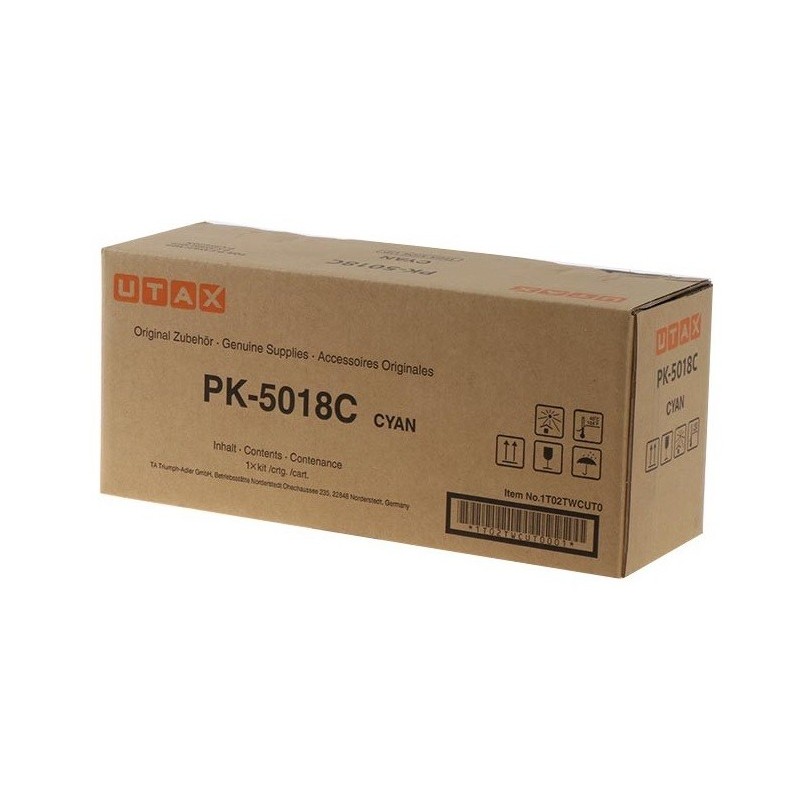 Cartouche Toner Cyan UTAX pour P-C3562, ...(PK-5018C)