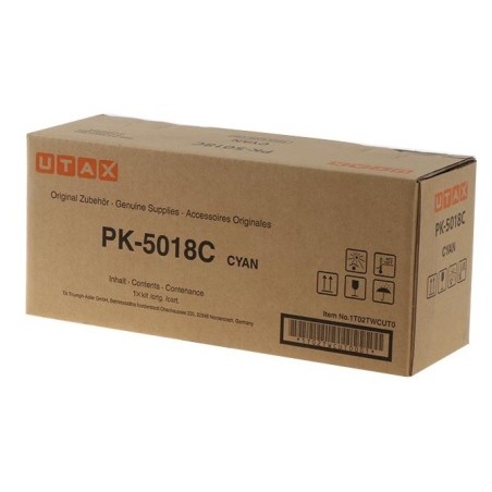 Cartouche Toner Cyan UTAX pour P-C3562, ...(PK-5018C)