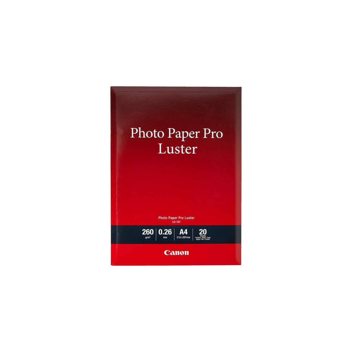 Canon LU-101 Pack 20 feuilles papier photo professionnel A4 (LU101) - 260g 