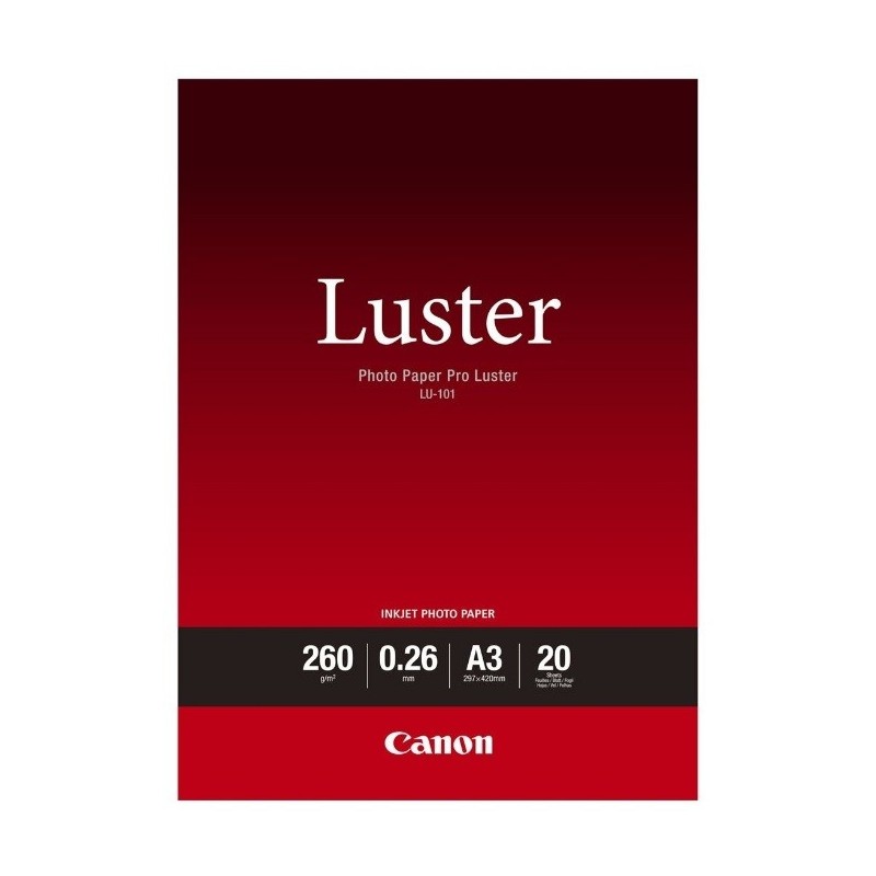 Canon LU-101 Pack 20 feuilles papier photo professionnel A3 (LU101) - 260g 