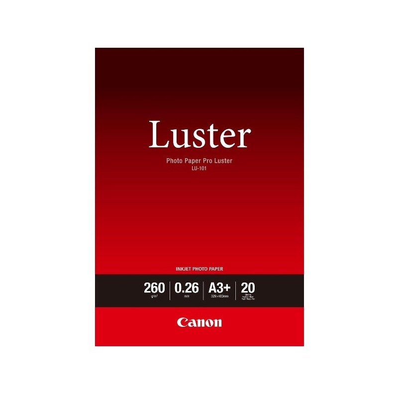 Canon LU-101 Pack 20 feuilles papier photo professionnel A3+ (LU101) - 260g 