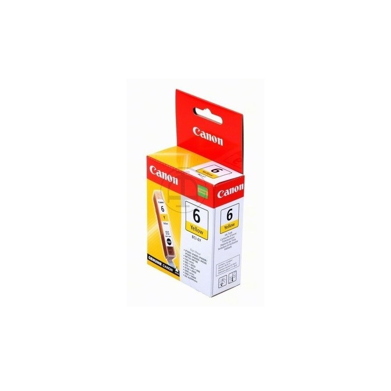 Cartouche d'encre Canon BCI6Y Jaune (4708A002), Toner Express : achat en ligne de Cartouche d'encre Canon BCI6Y Jaune (4708A002)
