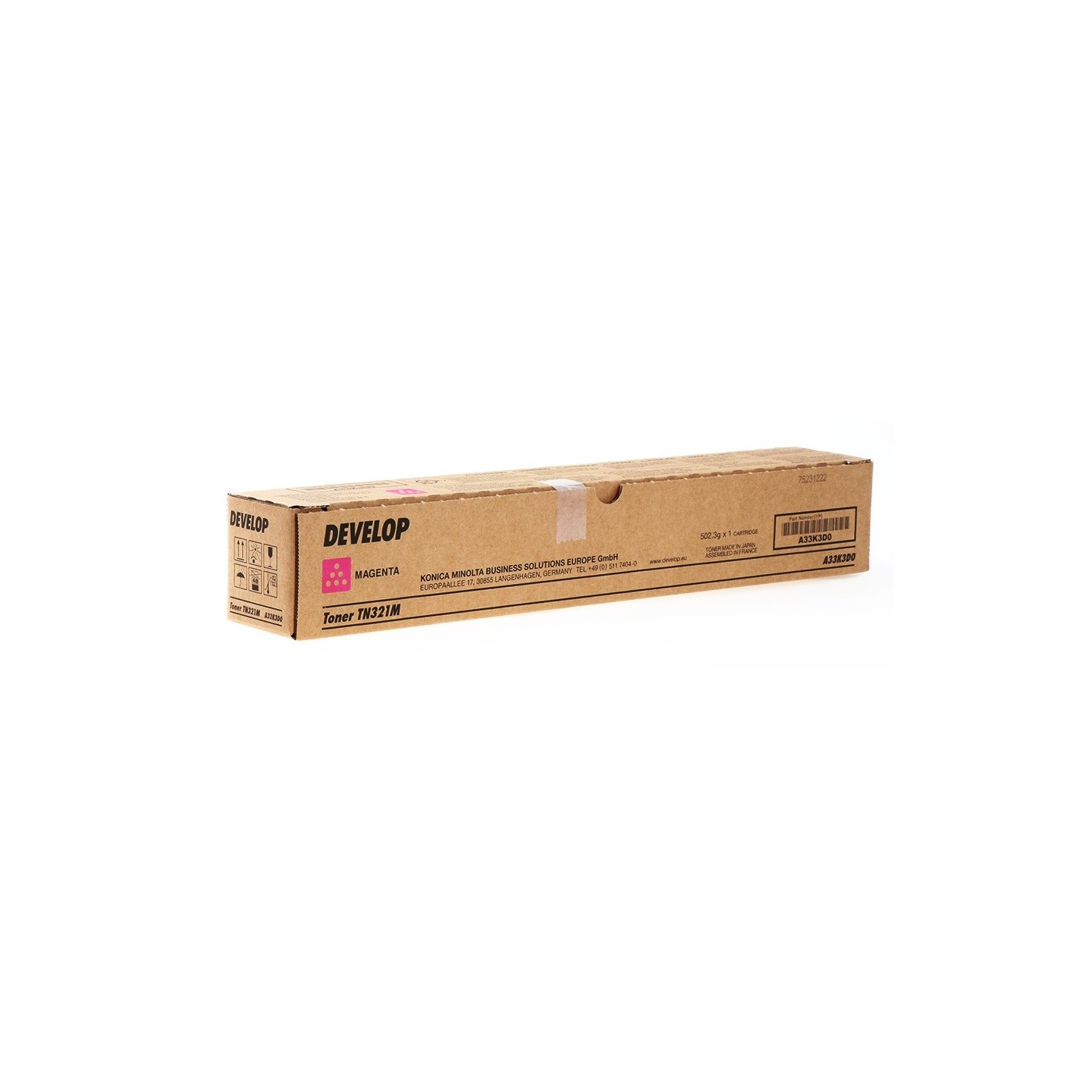 Toner magenta Develop pour Ineo +224/ 284/ 364 (TN321M)