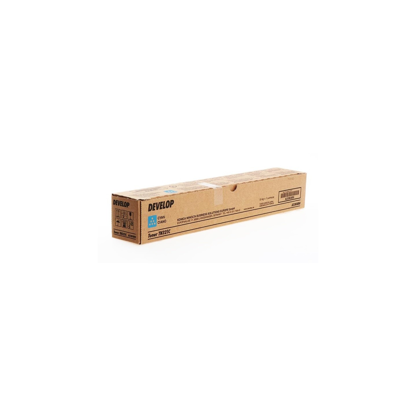 Toner cyan Develop pour Ineo +224/ 284/ 364 (TN321C)