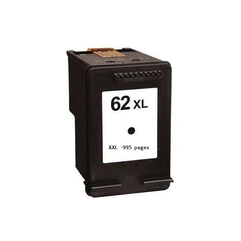 Cartouche noire XXL générique pour HP Envy 5640/ Officejet 5740/ Envy 7640 (N°62XL+)