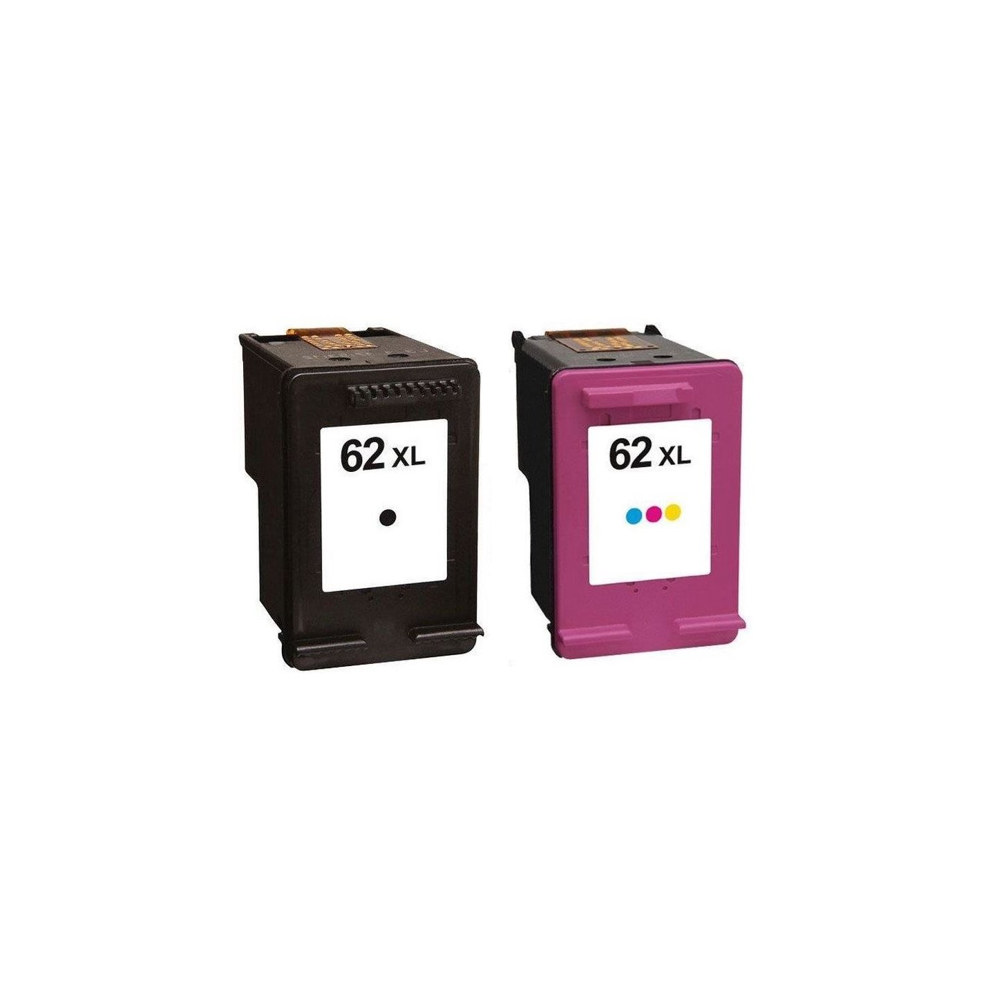 Pack 2 Cartouches Noir + Couleur XL générique pour HP Envy 5640/ Officejet 5740/ Envy 7640 (N°62XL)