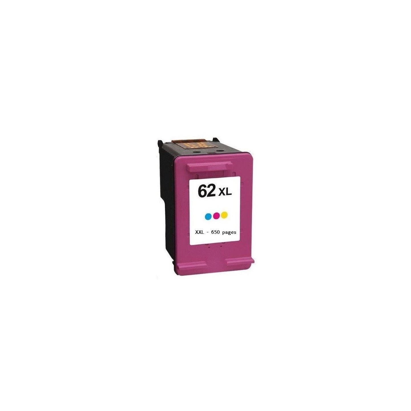Cartouche couleur XXL générique pour HP Envy 5640/ Officejet 5740/ Envy 7640 (N°62XL+)