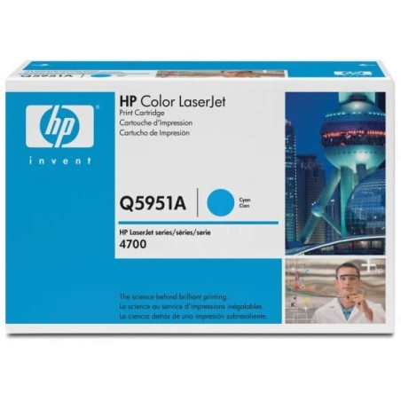 Toner Cyan pour HP Color LaserJet 4700 (643A), Toner Express : achat en ligne de Toner Cyan pour HP Color LaserJet 4700 (643A) p
