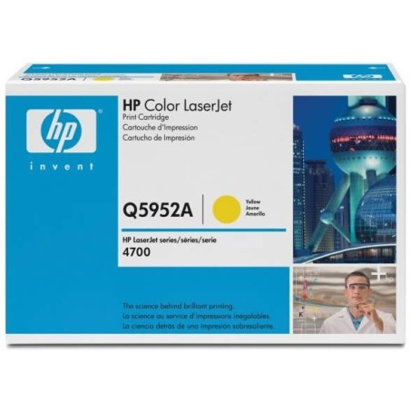 Toner Jaune pour HP Color LaserJet 4700 (643A), Toner Express : achat en ligne de Toner Jaune pour HP Color LaserJet 4700 (643A)