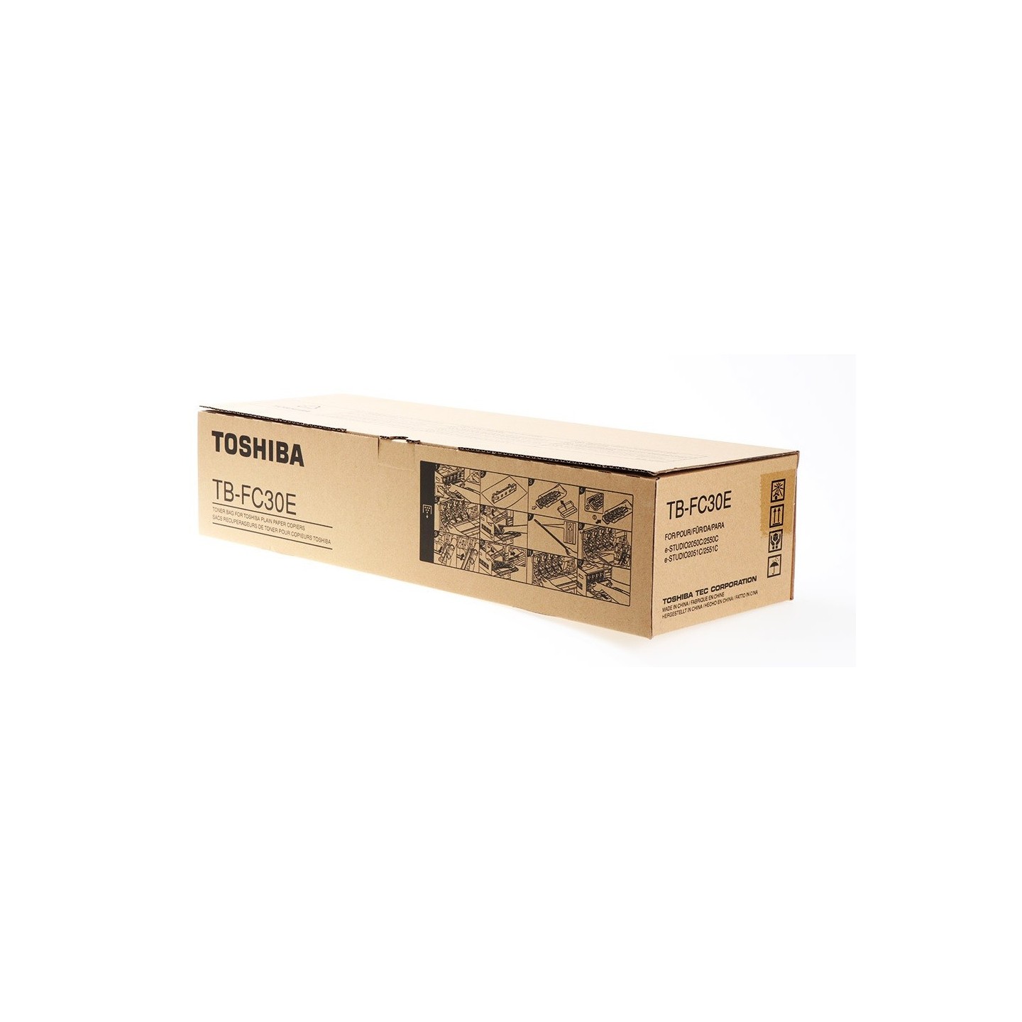 Bac de récupération de  toner usagé Toshiba pour E-studio 2050C / 2051C / 2550C / 2551C (6AG00004479), Toner Express : achat en 