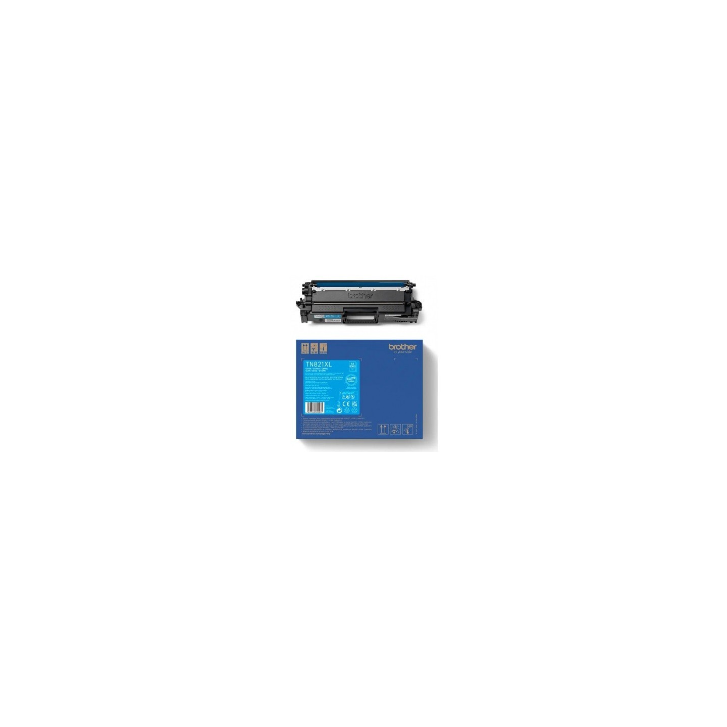 Toner Cyan Haut rendement Brother pour HL-L9430CDN, L9470CDN (TN-821XLC)