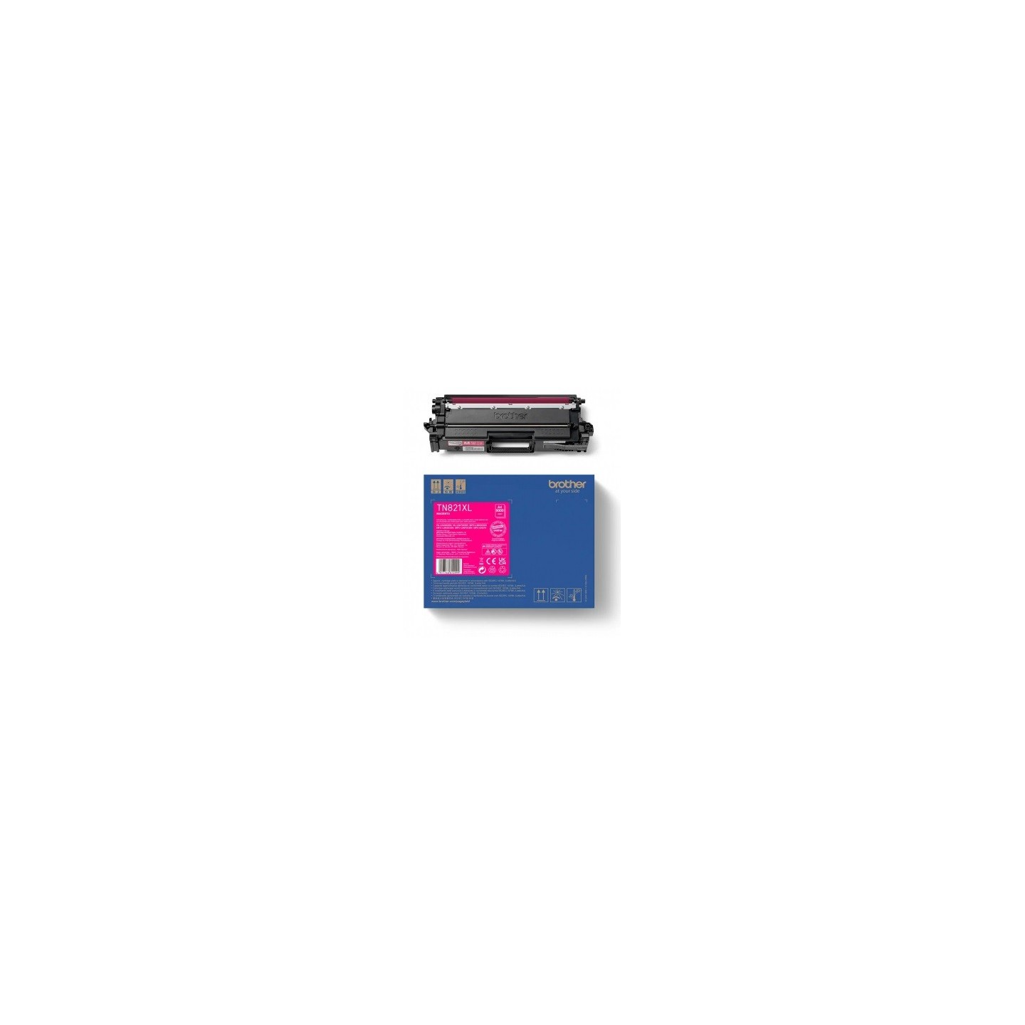 Toner Magenta Haut rendement Brother pour HL-L9430CDN, L9470CDN (TN-821XLM)