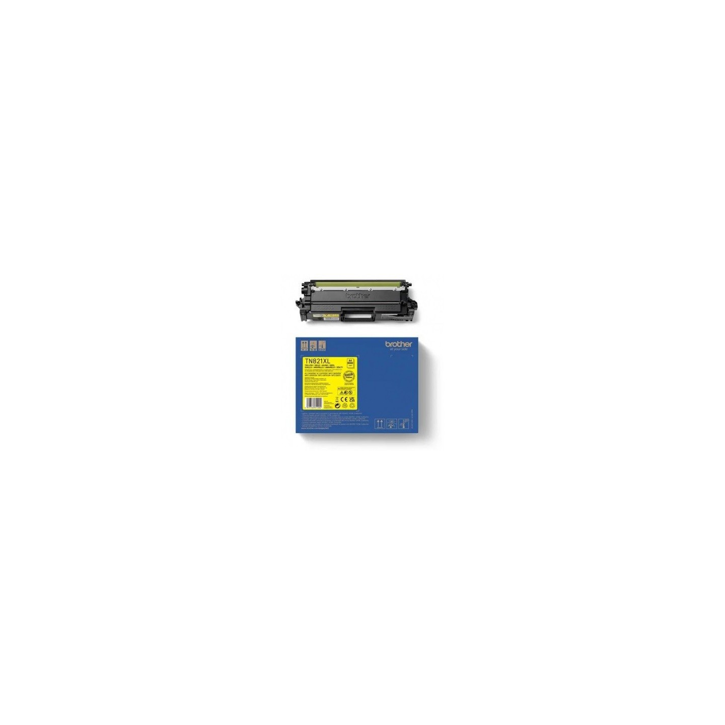 Toner Jaune Haut rendement Brother pour HL-L9430CDN, L9470CDN (TN-821XLY)