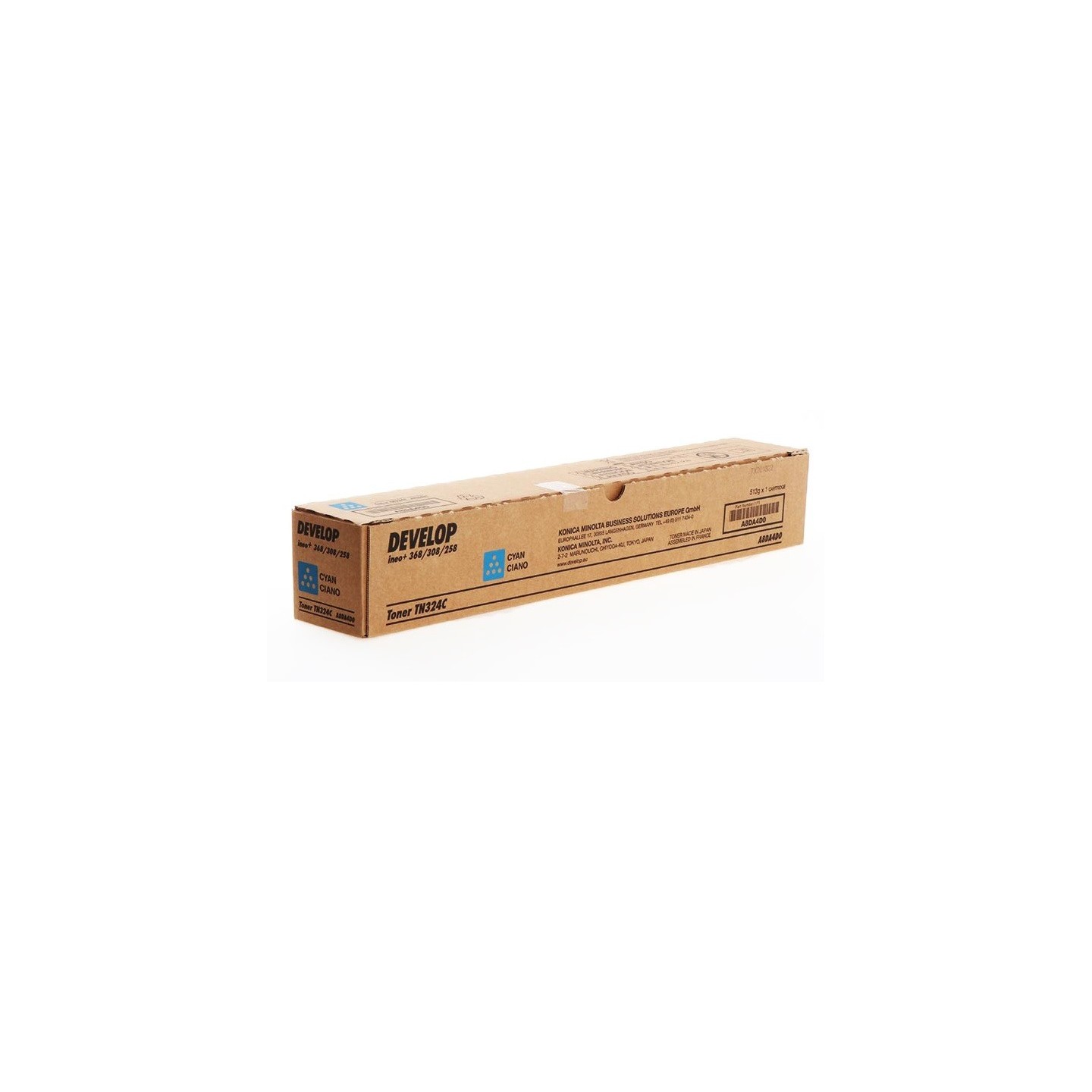 Toner Cyan Develop pour ineo +258, +308, ...(TN-324C)
