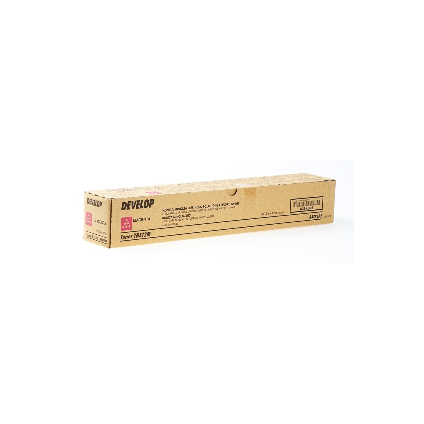 Toner Magenta Develop pour Ineo +454/+554 ... (TN-512M) (26 000 pages)