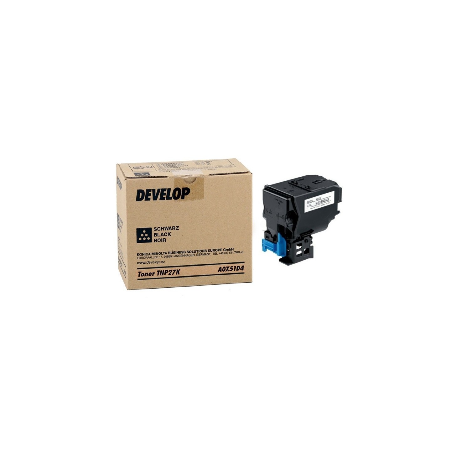 Toner Noir Develop pour Inéo +25 (TNP27K)