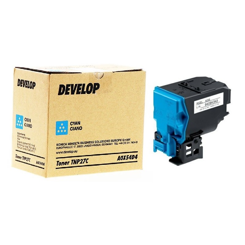 Toner Cyan Develop pour Inéo +25 (TNP27C)