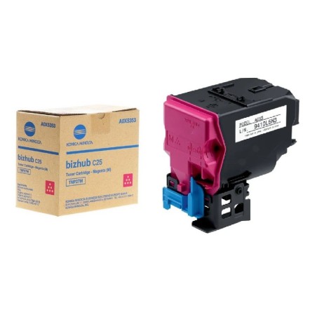 Toner magenta Konica Minolta pour Bizhub C25  (A0X5353 - TNP27M), Toner Express : achat en ligne de Toner magenta Konica Minolta