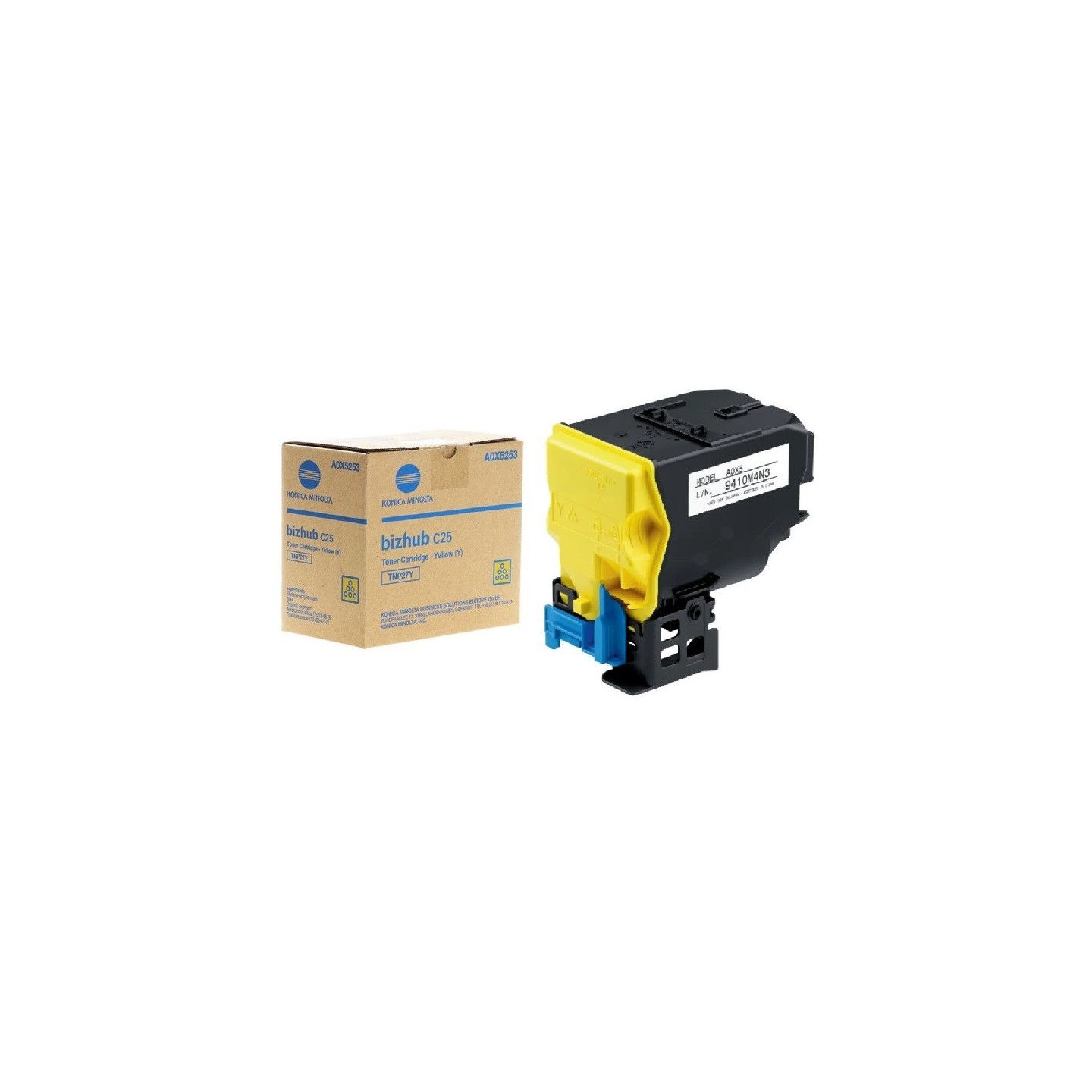 Toner jaune Konica Minolta pour Bizhub C25  (A0X5253 - TNP27Y), Toner Express : achat en ligne de Toner jaune Konica Minolta pou