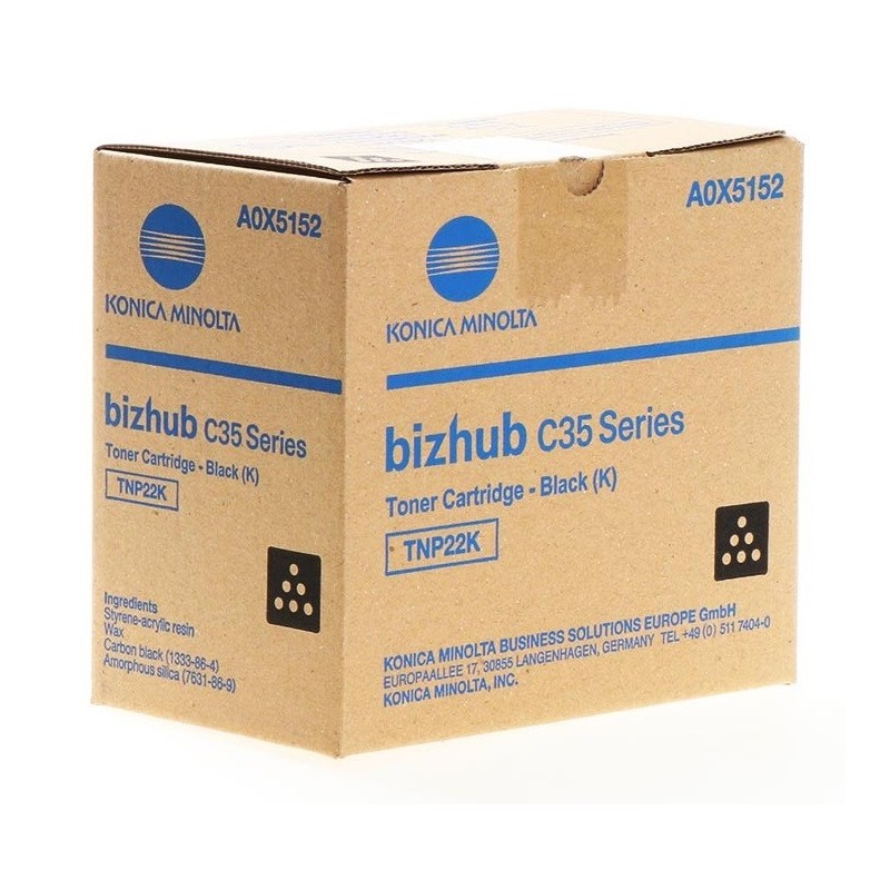 Toner noir Konica Minolta pour Bizhub C35 (TNP22K)