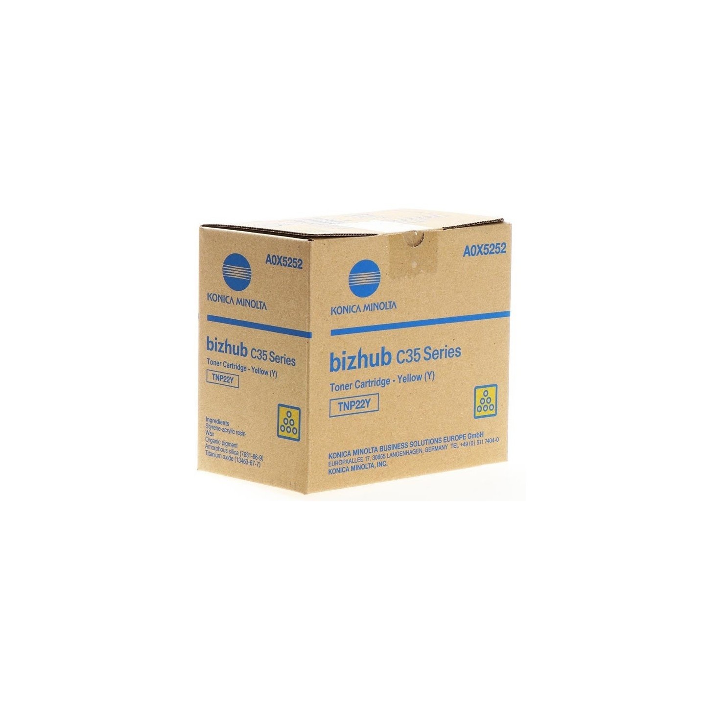 Toner jaune Konica Minolta pour Bizhub C35 (TNP22Y)