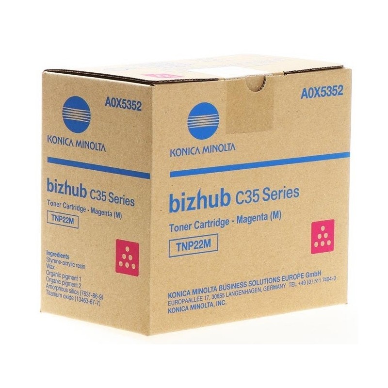 Toner magenta Konica Minolta pour Bizhub C35 (TNP22M)