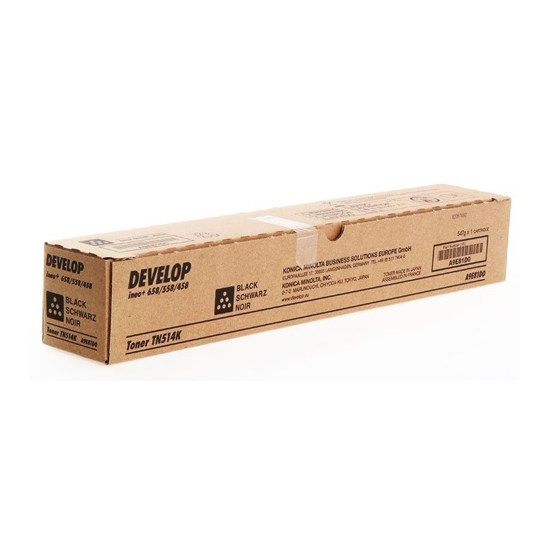 Toner Noir Develop pour Ineo +458/+558 ... (TN-514K) (26 000 pages)