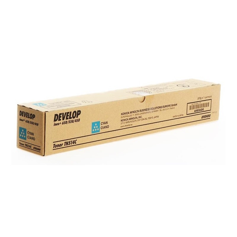 Toner Cyan Develop pour Ineo +458/+558 ... (TN-514C) (26 000 pages)