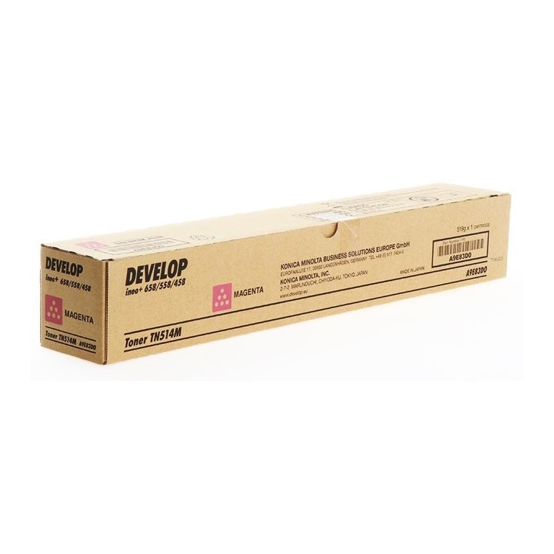 Toner Magenta Develop pour Ineo +458/+558 ... (TN-514M) (26 000 pages)