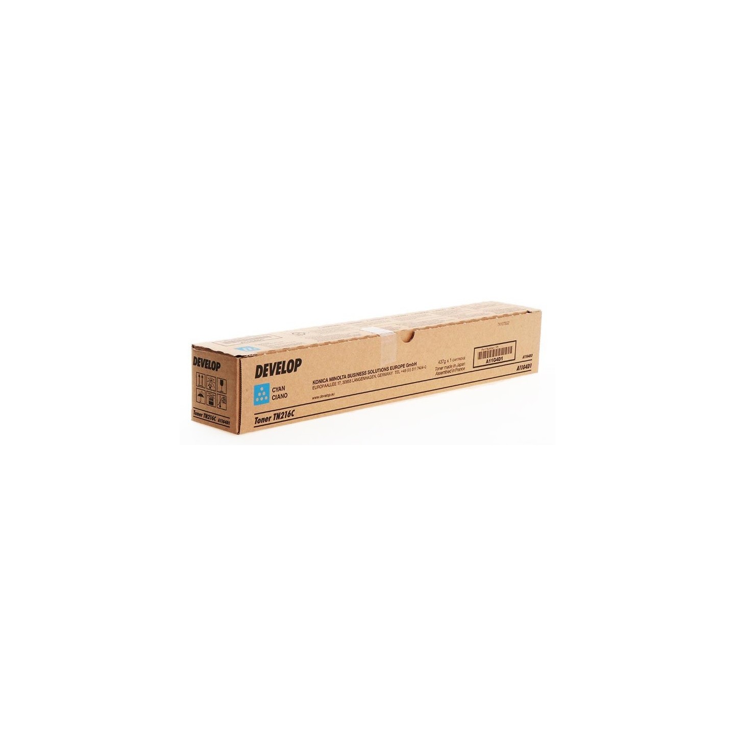 Toner cyan Develop pour Ineo +220 + 280 (TN-216C), Toner Express : achat en ligne de Toner cyan Develop pour Ineo +220 + 280 (TN