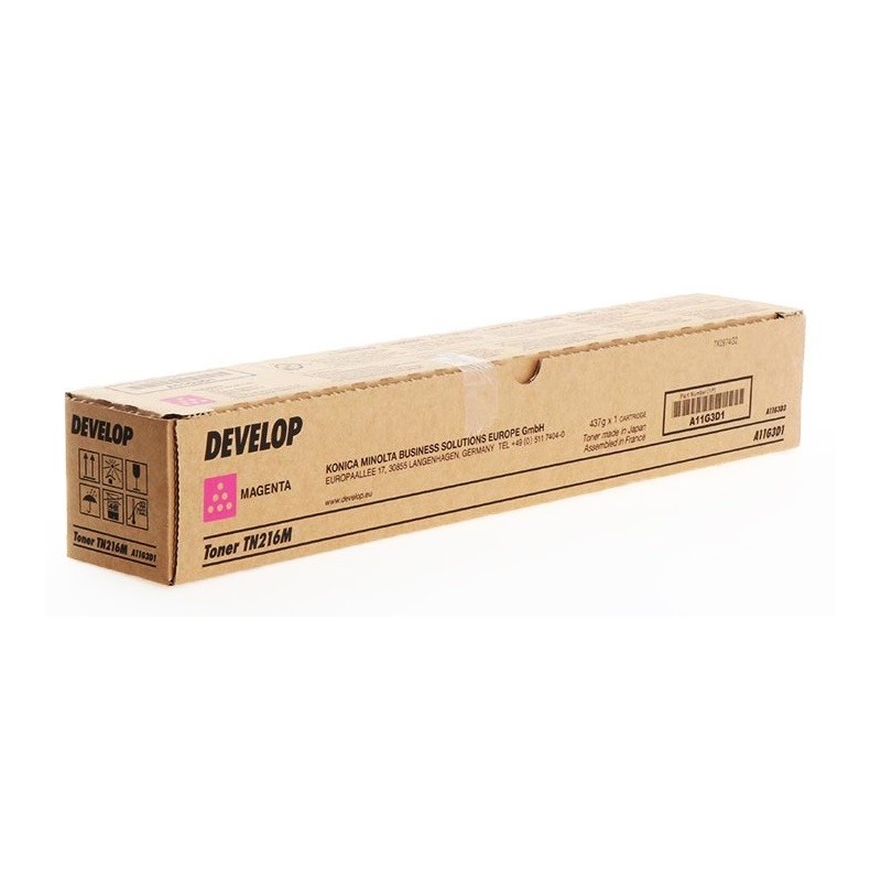 Toner magenta Develop pour Ineo +220 + 280 (TN-216M), Toner Express : achat en ligne de Toner magenta Develop pour Ineo +220 + 2