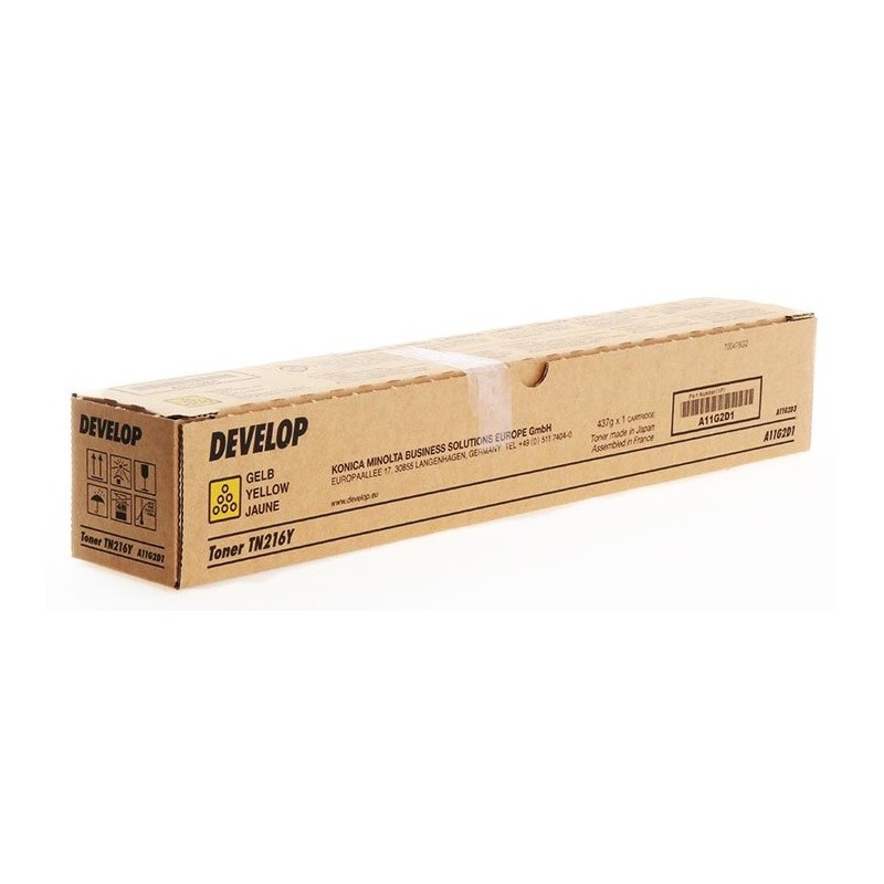 Toner jaune Develop pour Ineo +220 + 280 (TN-216Y), Toner Express : achat en ligne de Toner jaune Develop pour Ineo +220 + 280 (