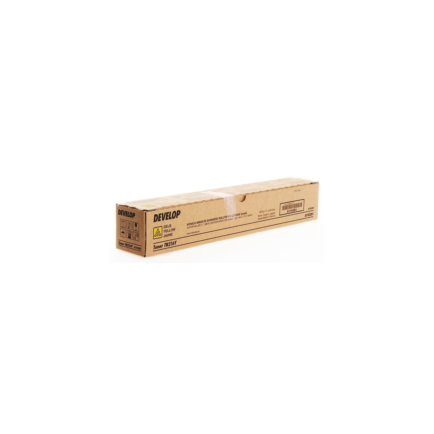 Toner jaune Develop pour Ineo +220 + 280 (TN-216Y), Toner Express : achat en ligne de Toner jaune Develop pour Ineo +220 + 280 (