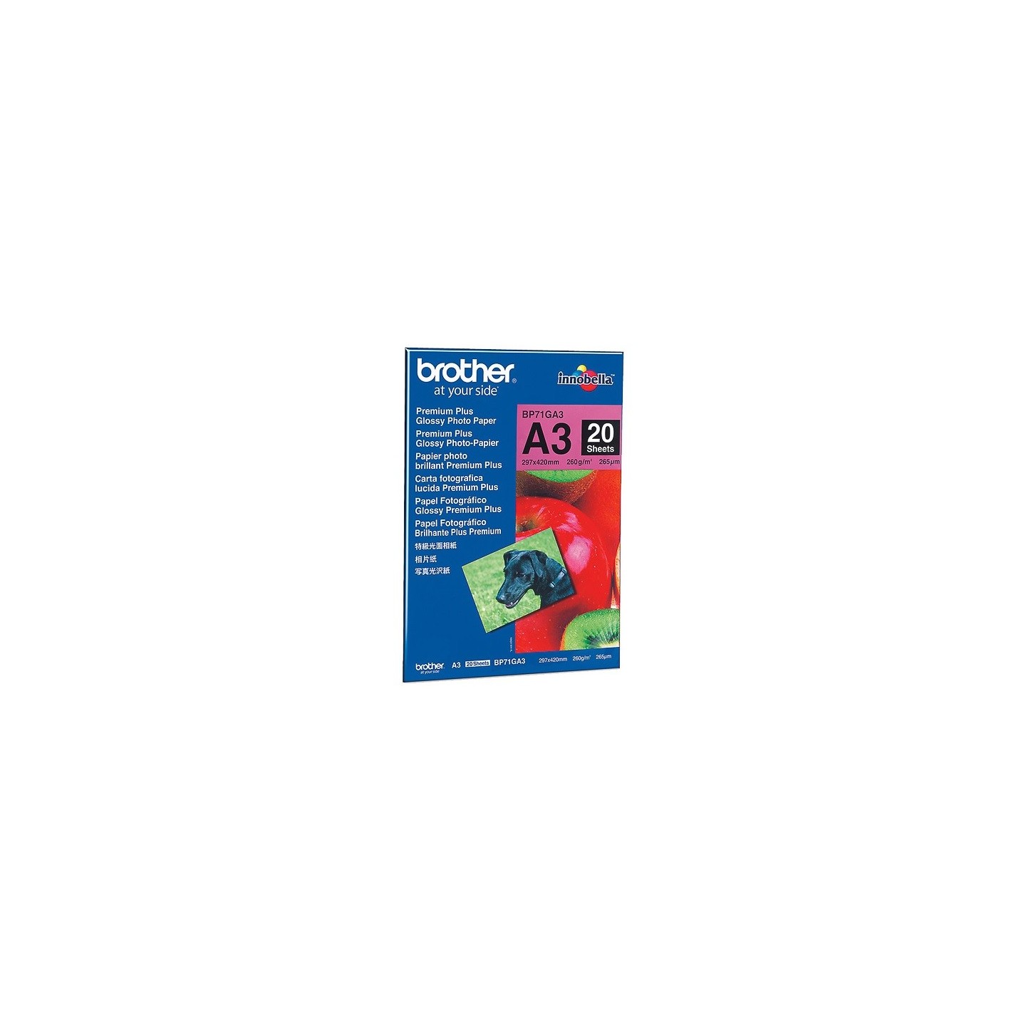 Papier Photo Brother Innobella  A3 260 g/m² Brillant (20 Feuilles)
