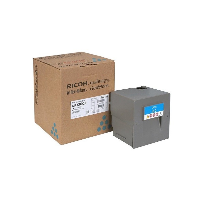 Toner Cyan Ricoh pour MP C6503SP / MP C8003SP