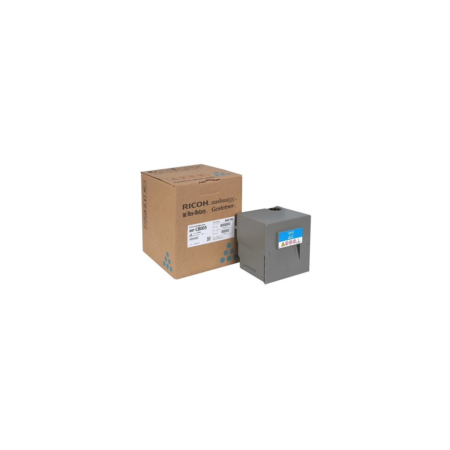Toner Cyan Ricoh pour MP C6503SP / MP C8003SP