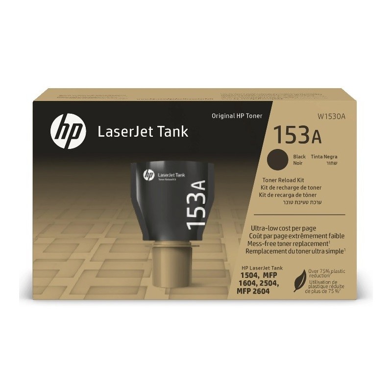 Kit de recharge de Toner noir HP pour LaserJet Tank 1504, MFP 1604... (153A)