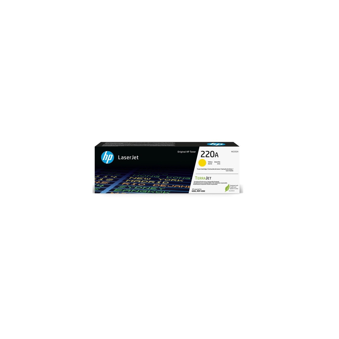 Cartouche Toner Jaune HP pour LaserJet Pro 4202, MFP 4302... (220A)