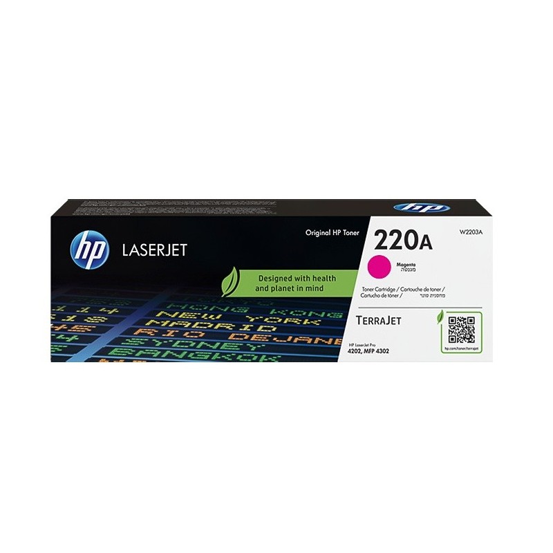 Cartouche Toner Magenta HP pour LaserJet Pro 4202, MFP 4302... (220A)