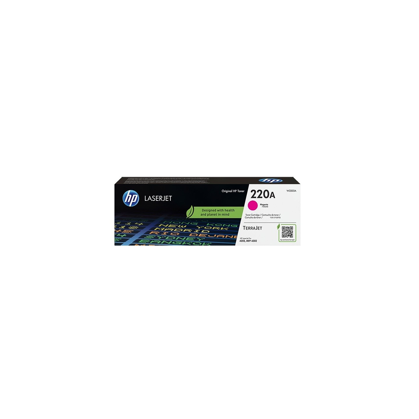 Cartouche Toner Magenta HP pour LaserJet Pro 4202, MFP 4302... (220A)