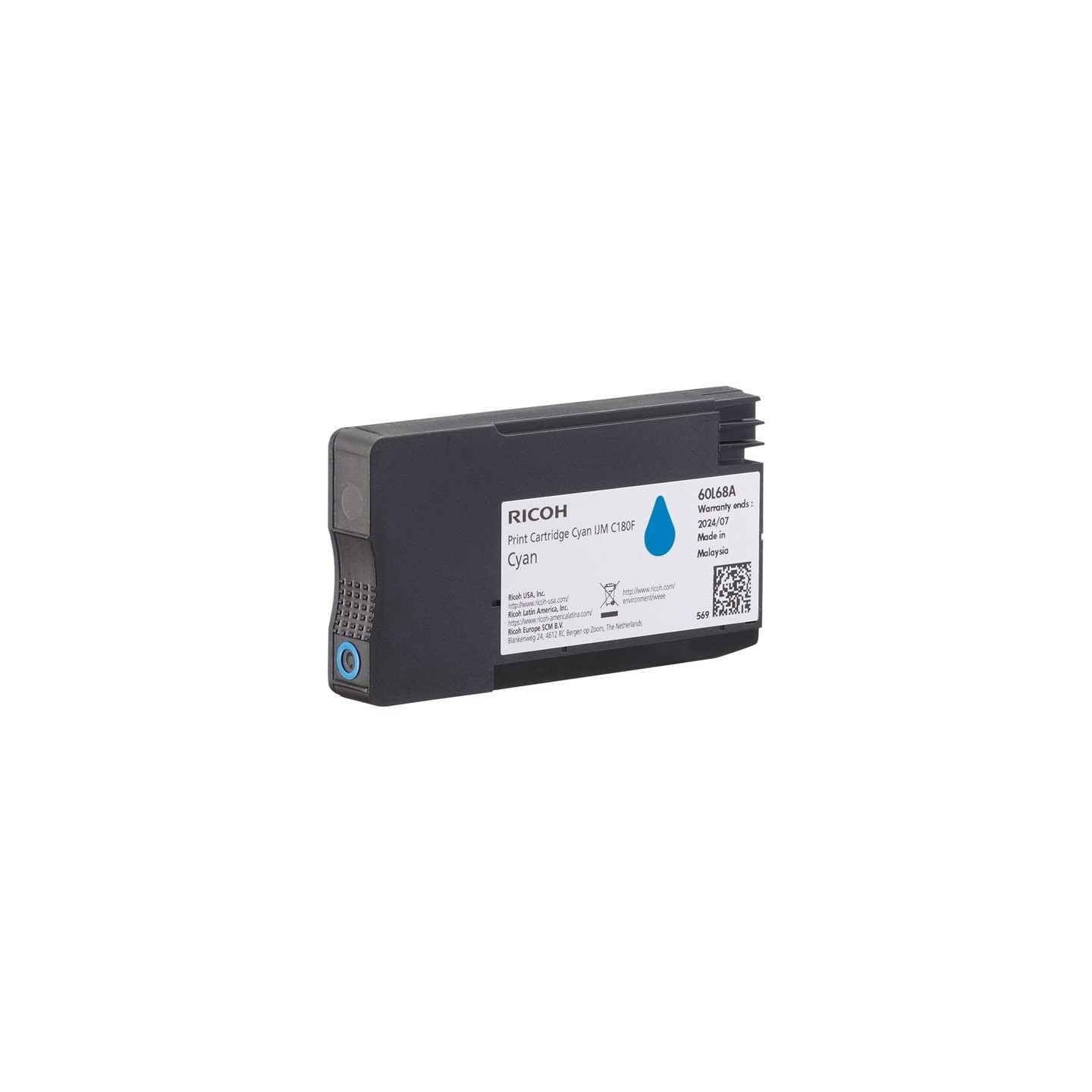 Cartouche d'encre Cyan Ricoh pour IJM C180F 