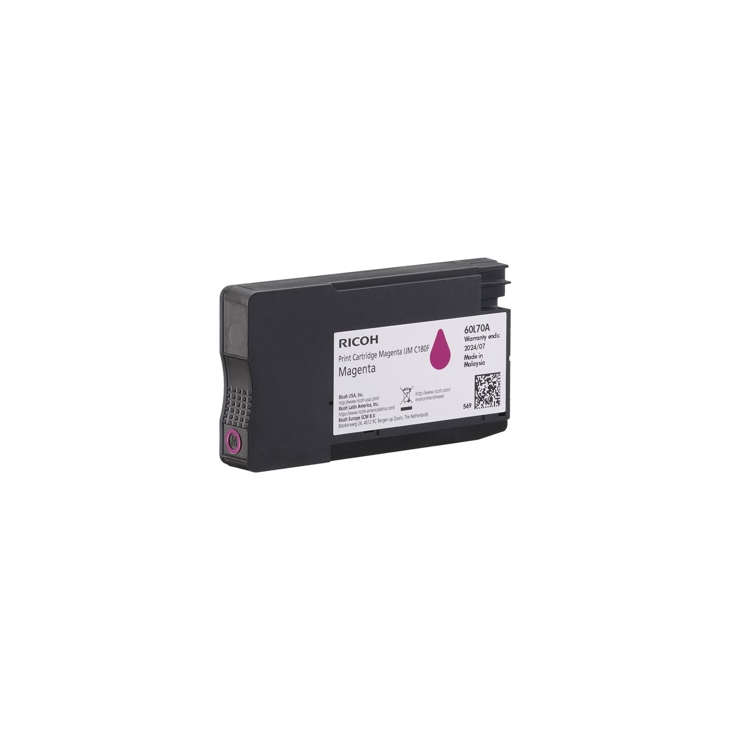 Cartouche d'encre Magenta Ricoh pour IJM C180F 